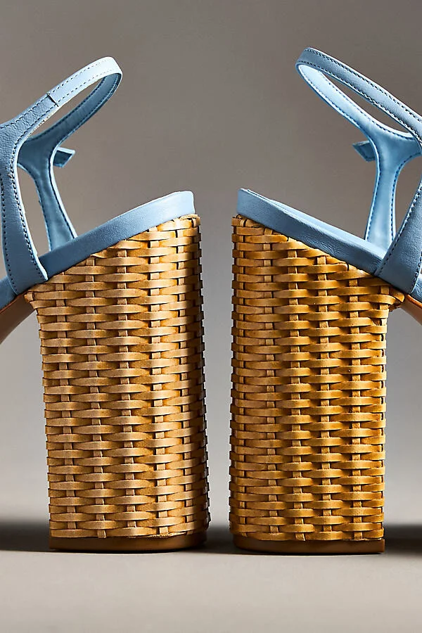 Keefa Straw Platform Heels - Image 4