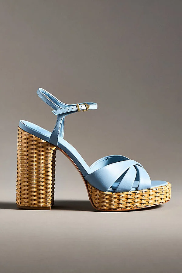 Keefa Straw Platform Heels