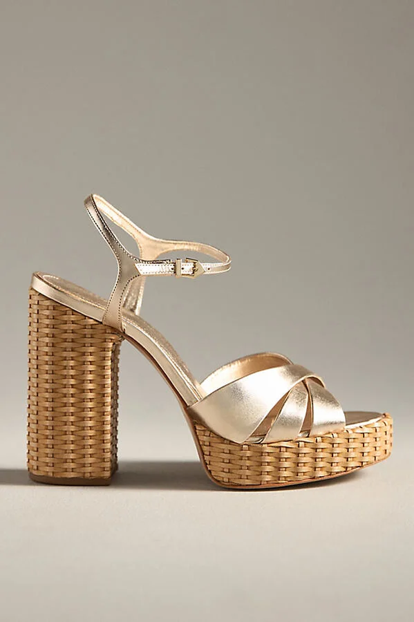 Keefa Straw Platform Heels