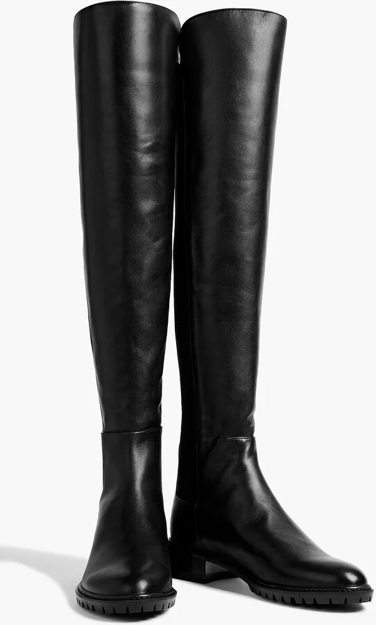 Keelan microstretch and leather over-the-knee boots - Image 3