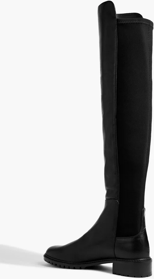 Keelan microstretch and leather over-the-knee boots - Image 4