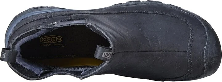 KEEN Anchorage Boot III Waterproof Men's Boots Black/Raven : 9 D - Medium, Leather - Image 2