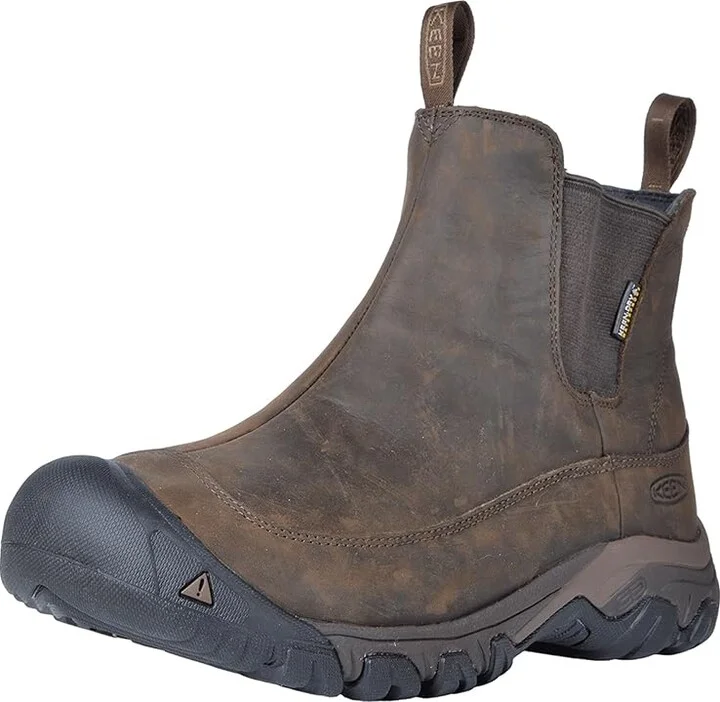 KEEN Anchorage Boot III Waterproof Men's Boots Dark Earth/Mulch : 9.5 D - Medium, Leather - Image 2