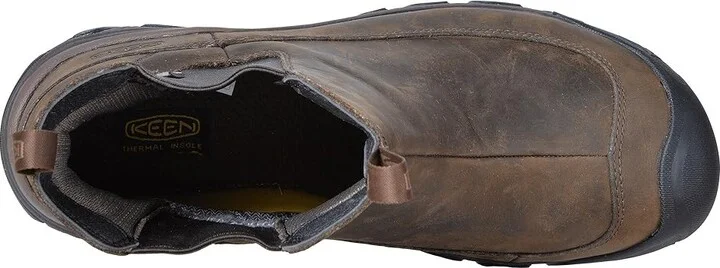KEEN Anchorage Boot III Waterproof Men's Boots Dark Earth/Mulch : 9.5 D - Medium, Leather - Image 3