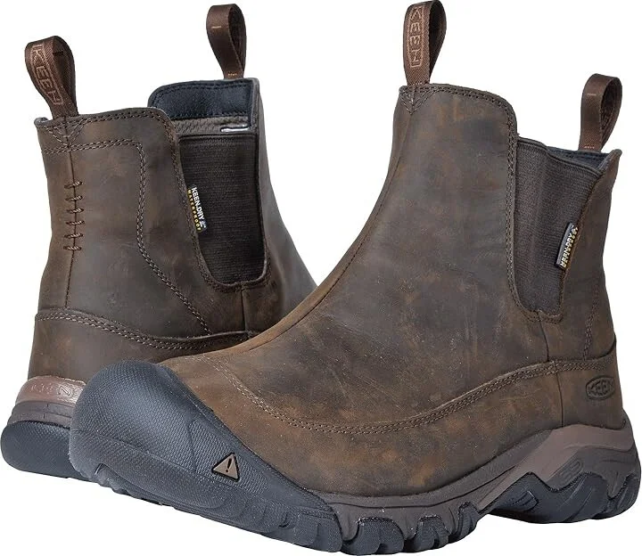 KEEN Anchorage Boot III Waterproof Men's Boots Dark Earth/Mulch : 9.5 D - Medium, Leather