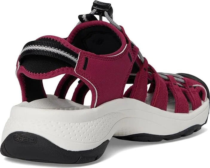 KEEN Astoria West Sandal Women's Shoes Beaujolais/Star White : 8.5 B - Medium, Textile - Image 4