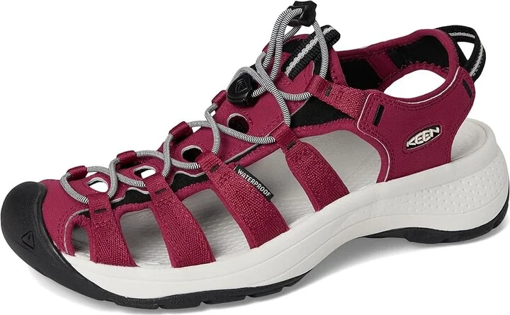 KEEN Astoria West Sandal Women's Shoes Beaujolais/Star White : 8.5 B - Medium, Textile - Image 5