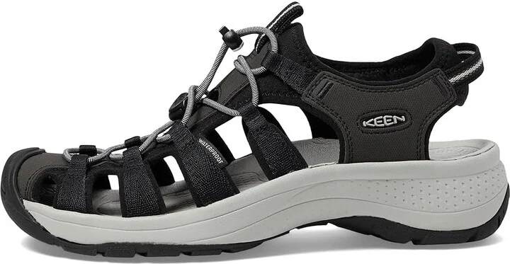 KEEN Astoria West Sandal Women's Shoes Black/Gray : 9.5 B - Medium, Textile - Image 6