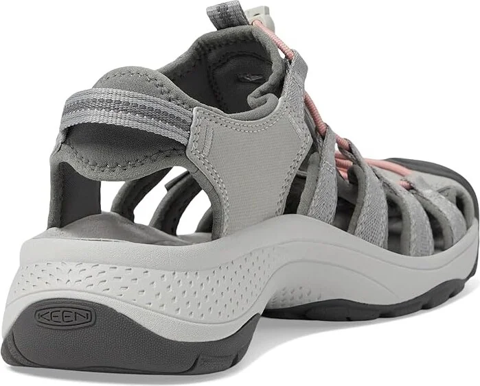 KEEN Astoria West Sandal Women's Shoes Gray/Coral : 9.5 B - Medium, Textile - Image 4