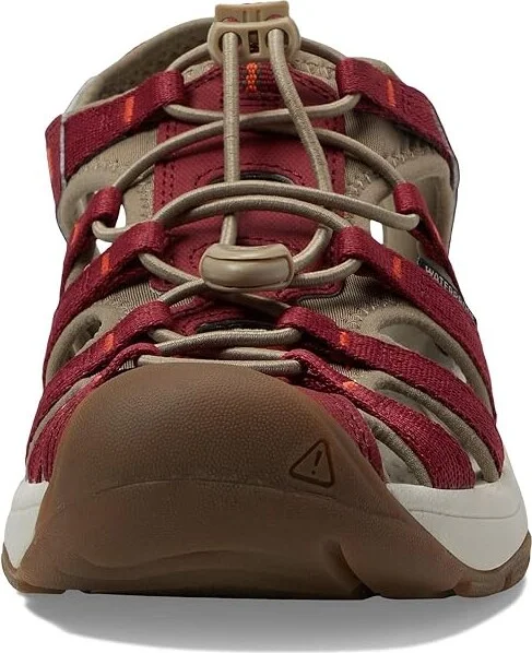 KEEN Astoria West Sandal Women's Shoes Merlot/Scarlet Ibis : 7.5 B - Medium, Textile - Image 2