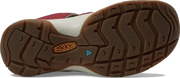 KEEN Astoria West Sandal Women's Shoes Merlot/Scarlet Ibis : 7.5 B - Medium, Textile - Image 3