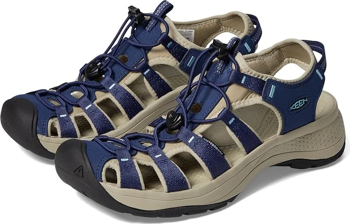 KEEN Astoria West Sandal Women's Shoes Naval Academy/Reef Waters : 9.5 B - Medium, Textile