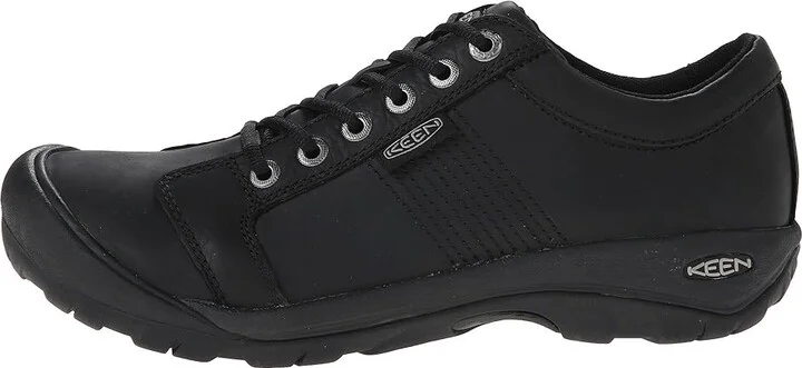 KEEN Austin Men's Shoes Black : 7 D - Medium, Leather - Image 6