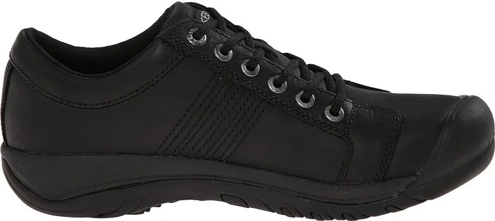 KEEN Austin Men's Shoes Black : 7 D - Medium, Leather - Image 7
