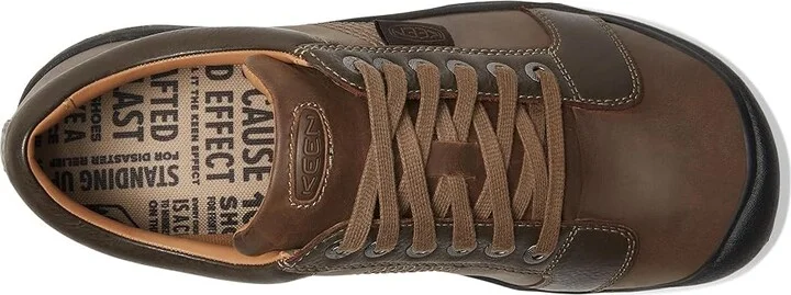 KEEN Austin Men's Shoes Chocolate Brown : 7 D - Medium, Leather - Image 3