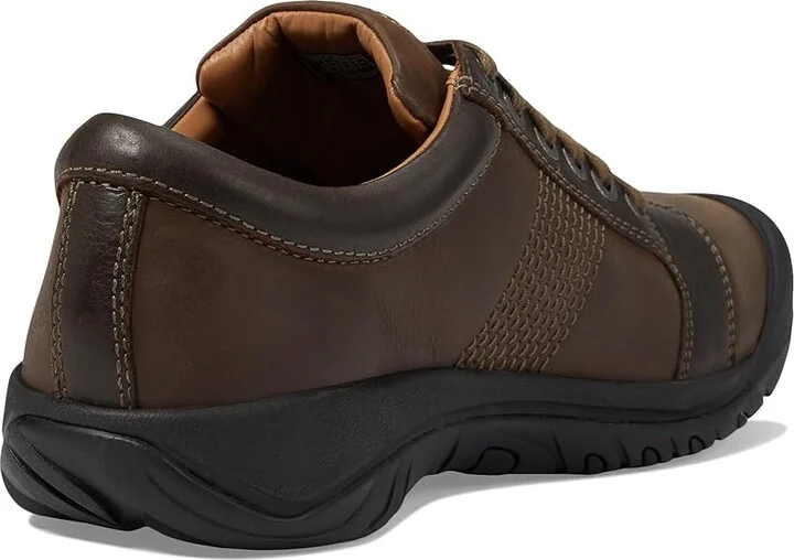 KEEN Austin Men's Shoes Chocolate Brown : 7 D - Medium, Leather - Image 5