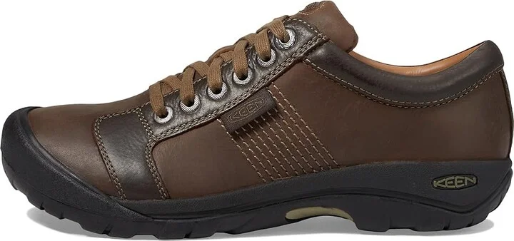 KEEN Austin Men's Shoes Chocolate Brown : 7 D - Medium, Leather - Image 7
