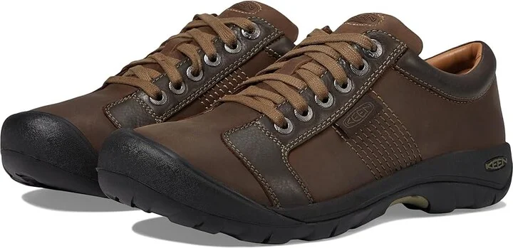KEEN Austin Men's Shoes Chocolate Brown : 7 D - Medium, Leather