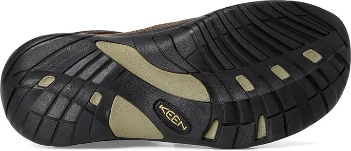 KEEN Austin Shoes Men's Shoes Chocolate Brown : 7.5 EE - Wide, Leather - Image 3