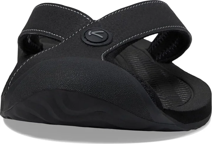 KEEN Barbados TG Women's Shoes Black/Steel Grey : 9 B - Medium, Leather - Image 2