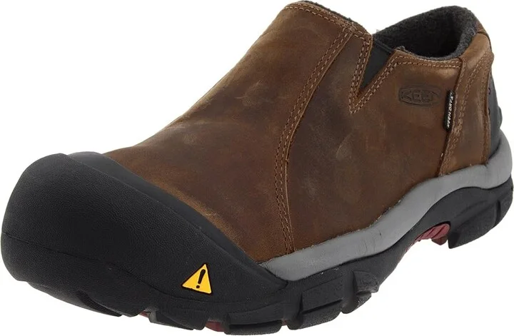 KEEN Brixen Lo Men's Cold Weather Boots Slate Black/Madder Brown : 7 D - Medium, Leather/Nubuck/Suede - Image 2