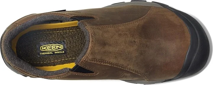 KEEN Brixen Lo Men's Cold Weather Boots Slate Black/Madder Brown : 7 D - Medium, Leather/Nubuck/Suede - Image 3
