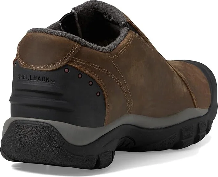 KEEN Brixen Lo Men's Cold Weather Boots Slate Black/Madder Brown : 7 D - Medium, Leather/Nubuck/Suede - Image 5