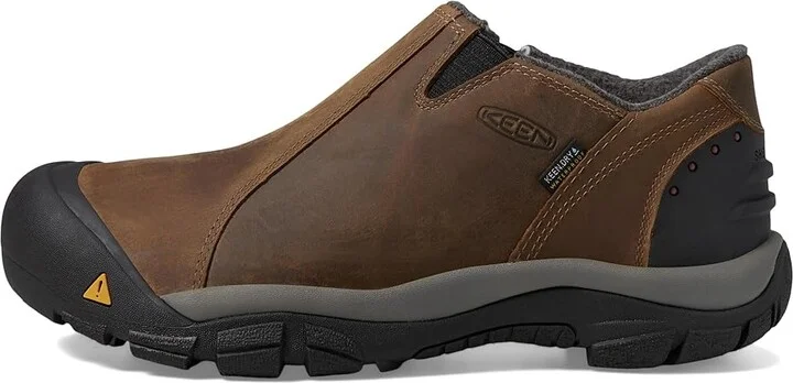 KEEN Brixen Lo Men's Cold Weather Boots Slate Black/Madder Brown : 7 D - Medium, Leather/Nubuck/Suede - Image 7