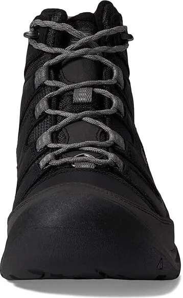 KEEN Circadia Mid Polar Men's Shoes Black/Steel Grey : 9 D - Medium, Leather/Textile - Image 2