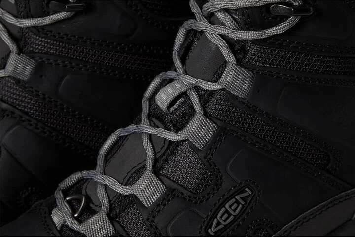 KEEN Circadia Mid Polar Men's Shoes Black/Steel Grey : 9 D - Medium, Leather/Textile - Image 5