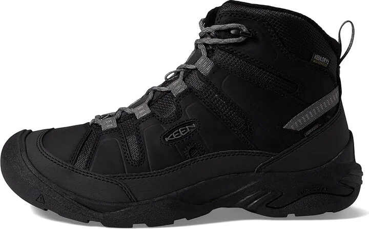 KEEN Circadia Mid Polar Men's Shoes Black/Steel Grey : 9 D - Medium, Leather/Textile - Image 6