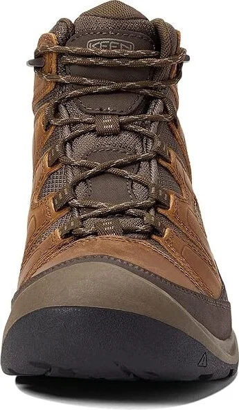 KEEN Circadia Mid Waterproof Men's Waterproof Boots Bison/Brindle : 9 D - Medium, Leather/Textile - Image 2