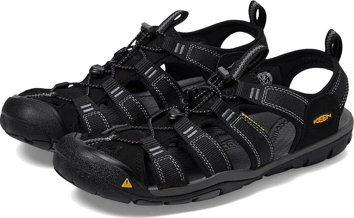 KEEN Clearwater CNX Men's Shoes Black/Gargoyle : 7 D - Medium, Synthetic/Textile