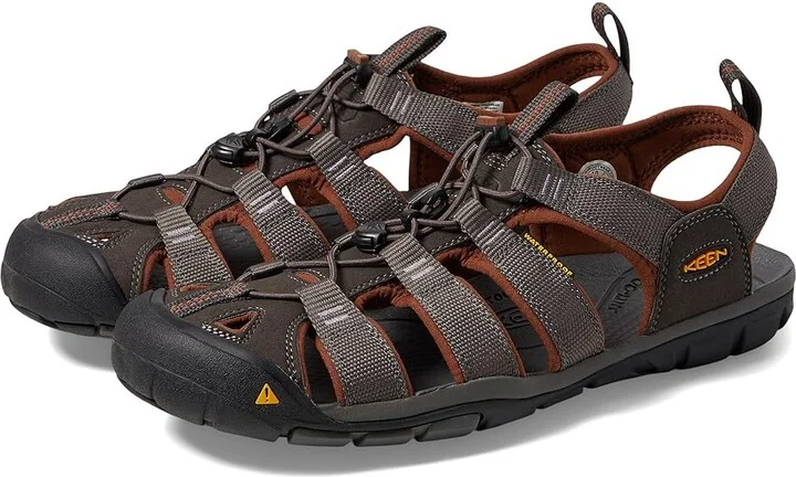 KEEN Clearwater CNX Men's Shoes Raven/Tortoise Shell : 9.5 D - Medium, Synthetic/Textile