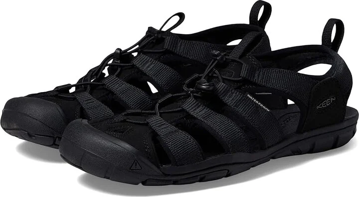 KEEN Clearwater CNX Men's Shoes Triple Black : 9.5 D - Medium, Synthetic/Textile