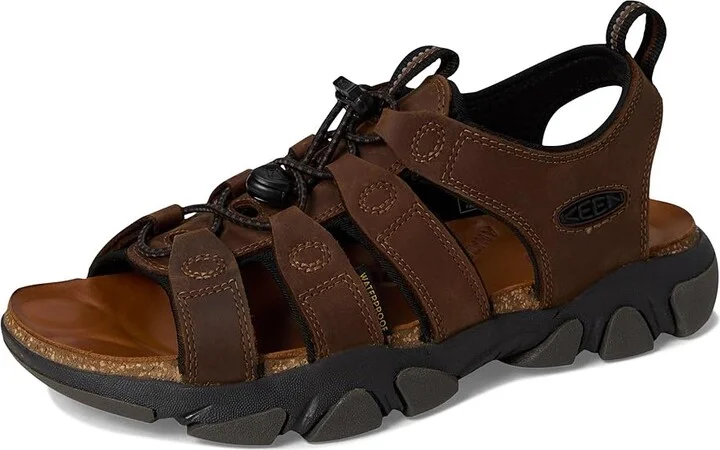 KEEN Daytona II Sandal Men's Shoes Bison/Black : 9.5 D - Medium, Leather - Image 5