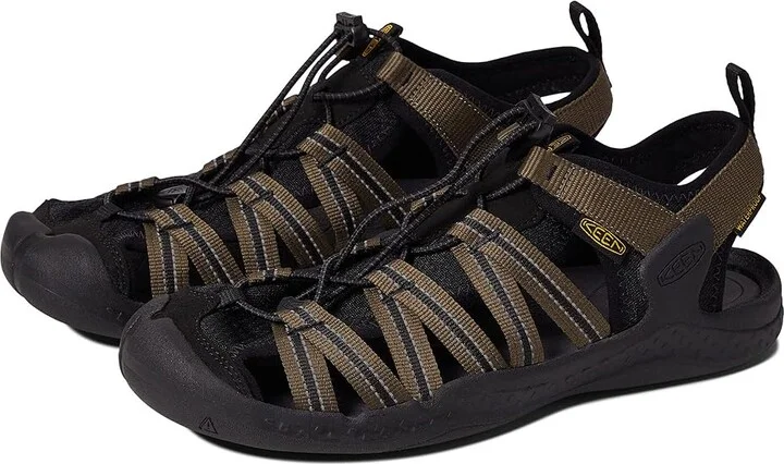KEEN Drift Creek H2 Men's Shoes Dark Olive/Black : 7 D - Medium, Textile