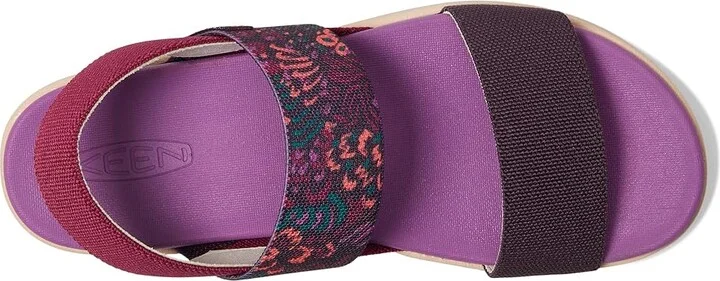 KEEN Elle Backstrap Women's Shoes Beaujolais/Plum Perfect : 10 B - Medium, Synthetic - Image 2
