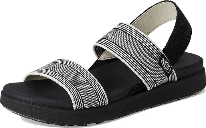 KEEN Elle Backstrap Women's Shoes Black/Star White : 7 B - Medium, Synthetic - Image 5