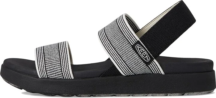 KEEN Elle Backstrap Women's Shoes Black/Star White : 7 B - Medium, Synthetic - Image 6