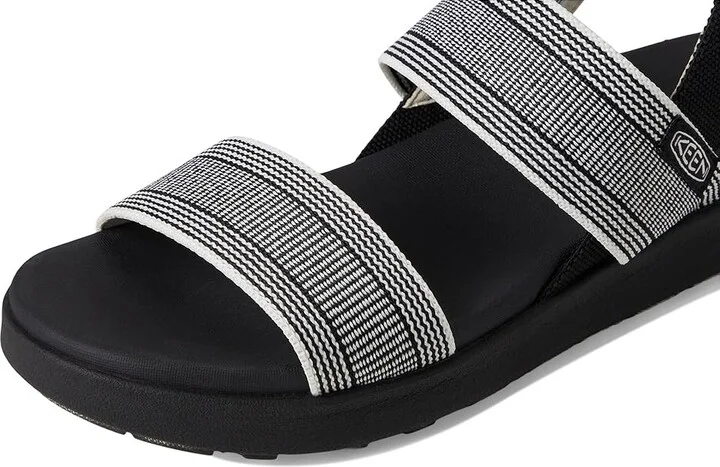 KEEN Elle Backstrap Women's Shoes Black/Star White : 7 B - Medium, Synthetic - Image 7