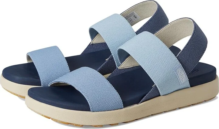 KEEN Elle Backstrap Women's Shoes Faded Denim/Skyway : 9.5 B - Medium, Synthetic