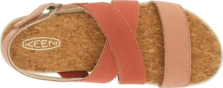 KEEN Elle Crisscross Women's Shoes Baked Clay/Cork : 9.5 B - Medium, Rubber - Image 2