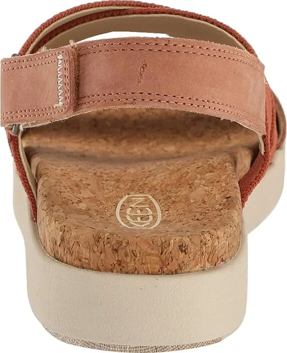 KEEN Elle Crisscross Women's Shoes Baked Clay/Cork : 9.5 B - Medium, Rubber - Image 4