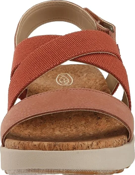 KEEN Elle Crisscross Women's Shoes Baked Clay/Cork : 9.5 B - Medium, Rubber - Image 5