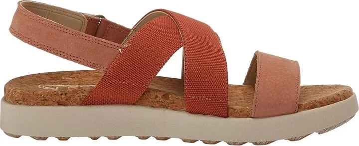 KEEN Elle Crisscross Women's Shoes Baked Clay/Cork : 9.5 B - Medium, Rubber - Image 6