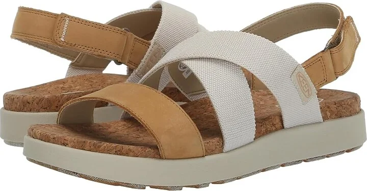 KEEN Elle Crisscross Women's Shoes Birch/Curry : 8 B - Medium, Rubber