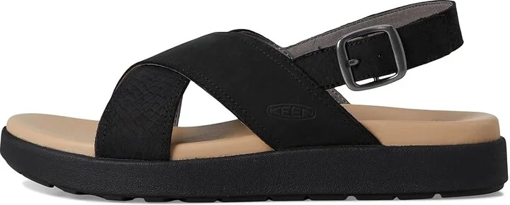 KEEN Elle Luxe Cross Strap Women's Shoes Black/Black : 9.5 B - Medium, Leather - Image 6