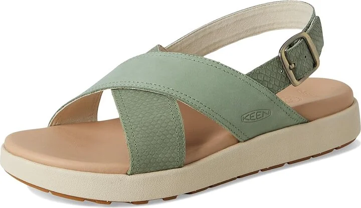 KEEN Elle Luxe Cross Strap Women's Shoes Granite Green/Granite Green : 9.5 B - Medium, Leather - Image 5