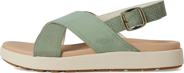 KEEN Elle Luxe Cross Strap Women's Shoes Granite Green/Granite Green : 9.5 B - Medium, Leather - Image 6
